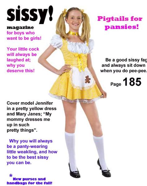 Contact information for natur4kids.de - A sissy willingly humiliates himself to break free from toxic masculine norms, challenge gender norms and roles, and find satisfaction in being submissive, slutty, or sissified. The …